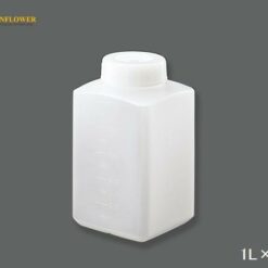 Chai vuông 1L AS ONE 5-003-55, đóng gói 20 chiếc/ hộp