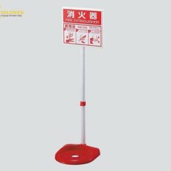 Chân đế bình chữa cháy có bảng hiển thị AS ONE 3-4649-01 376-21A