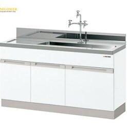 Chậu rửa bằng thép không gỉ (SUS304, 600 x 1500 x 800mm) AS ONE 3-7746-03 DWE-1560
