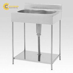 Chậu rửa di động (thép không gỉ (SUS430), 530 x 375 x 130mm) AS ONE 1-8952-01 EKP1-600