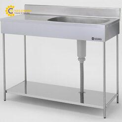 Chậu rửa di động (thép không gỉ (SUS430), 530 x 375 x 130mm) AZUMA EKPM1-1000R