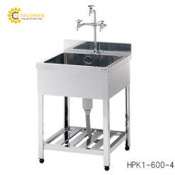 Chậu rửa (Thép không gỉ (SUS430), 600 x 600 x 800mm) AS ONE 3-2014-04 HPK1-600-430