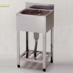 Chậu rửa (thép không gỉ (SUS430), 750 x 800mm x 600mm) AS ONE 1-3409-05 HP1-750