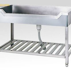 Chậu rửa (thép không gỉ (SUS430), 900 x 450 x 800mm) AS ONE 1-8948-01 KF-900