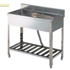Chậu rửa (thép không gỉ (SUS430), 900 x 455 x 800mm) AS ONE 4-119-02 FAS-4
