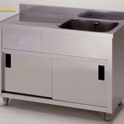 Chậu rửa (thép không gỉ (SUS430), 900 x 600 x 800mm) AS ONE 1-8950-04 APM1-900H