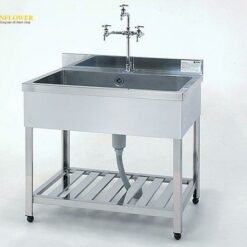 Chậu rửa (Thép không gỉ (SUS430), 900 x 600 x 800mm) AS ONE 3-2014-01 HPK1-900-430