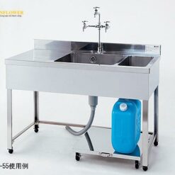 Chậu rửa (Thép không gỉ (SUS430), 900 x 600 x 800mm) AS ONE 3-2016-01 DHPK-900-430