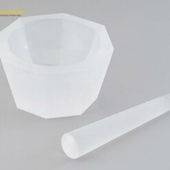 Chày cối thủy tinh thạch anh AS ONE 1-4221-04, φ70 x φ90 x 33