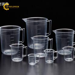 Cốc đo TPX(R) (polymethylpentene) có tay cầm 300mL NIKKO (AS ONE 1-4627-13)