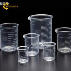 Cốc đo TPX(R) (polymethylpentene) không tay cầm 1000mL NIKKO (AS ONE 1-6165-16)