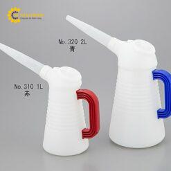 Cốc PE (PE Mug) (1L, có nắp, tay cầm màu xanh lam) AS ONE 1-2388-02 No.3101L