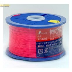Cuộn dây Polyester (270m, 0.8mm, màu hồng) Shinwa Rules 78480