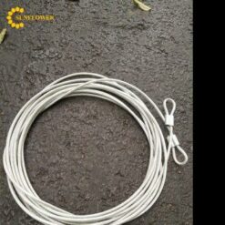 Dây cáp thép bọc nhựa phi 6, dài 10 (kẹp sẵn 2 đầu móc khóa)