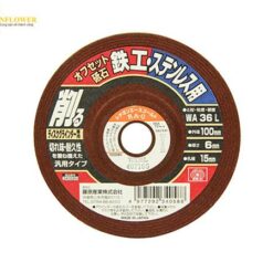 Đá mài dùng cho sắt thép không gỉ WA 36L Fujiwara Sangyo Co., Ltd 100X6X15MM