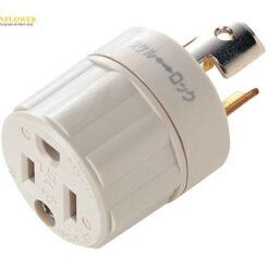 Đầu chuyển đổi phích cắm (phẳng ---> móc nối tròn, 15A 125V (max 1500W) SANWA SUPPLY TAP-AD4N