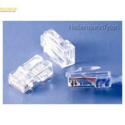 Đầu kẹp cắm modul cáp (màu trong suốt, RJ45 (8 Poles), 100pcs/ túi) HellermannTyton MPC5ELL