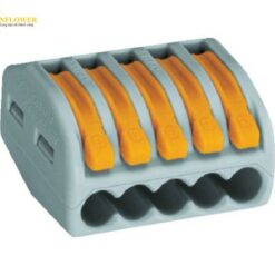 Đầu nối cáp điện (màu cam, 5 cáp, 400V, 24A, 40 cái/ gói) WAGO WF-5