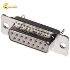 Đầu nối D-sub (đầu nối hàn) (loại cái, 15 chân) Amphenol FCI DA15S064HTLF