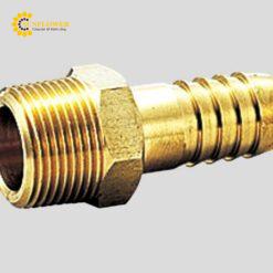 Đầu nối ống (đồng thau C3604, φ9mm, R3/8) AS ONE 2-9390-05 GHN0309