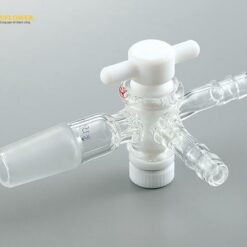 Đầu nối thủy tinh 3 chiều, khóa van Teflon TS29/42 AS ONE 2-9605-04