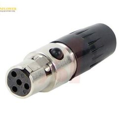 Đầu nối XLR gắn cáp 4 chiều (Đầu cái, Tiếp điểm mạ bạc, 125VAC) Switchcraft TA4FLX