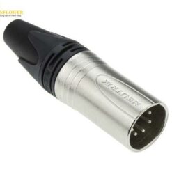 Đầu nối XLR nam 5 chân thẳng mạ bạc/ niken Neutrik NC5MXX