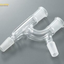Đầu ống nối (Claisen Tube) bằng thủy tinh Borosilicate glass -1 (60 độ, 15/25, 24/40, 15/25) AS ONE 4-433-02 CC1525-2440