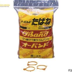 Dây buộc thắt cao su (màu nâu nhạt, 80mm x 3mm, 1.1mm, 550pcs) KYOWA GJT-103T