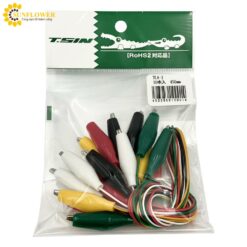 Dây kẹp cá sấu 5 màu (2 cái/ màu) Teishin Electric TLA-1
