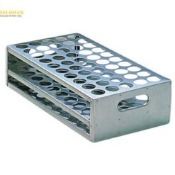 Đế đỡ ống nghiệm loại đột lỗ (thép không gỉ SUS304, φ19.5 x 50 Pcs) AS ONE 6-314-12 SU18-50