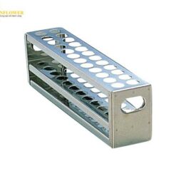 Đế đỡ ống nghiệm loại đột lỗ (thép không gỉ SUS304, φ19.5 x 24 Pcs) AS ONE 6-314-10 SU18-24