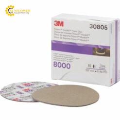 Đĩa chà nhám Hookit Trizact (127mm #8000, 15 sheets/ hộp) 3M 30805