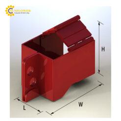 Đồ gá khóa cửa panel cao áp (W60 x L35.5 x H53mm) JAPPY SLA-T02