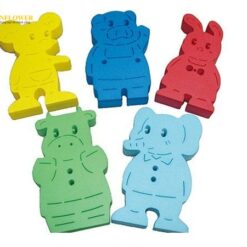 Domino động vật (5 loại x 6 màu, 30 cái) Hajime 63-6542-55