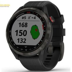Đồng hồ định vị GPS dùng trong chơi golf thể thao (màu đen, Pin lithium-ion, W43.4 x D43.4 x H11.7mm) GARMIN S42