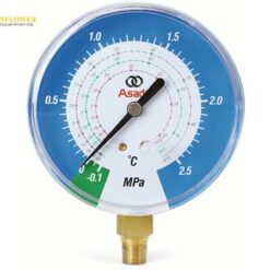 Đồng hồ đo áp suất thấp (-0.1 - 2.5MPa, 1/8 inch NPT) ASADA AI124