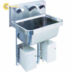 Dụng cụ khử trùng làm sạch ngón tay tự động (6W, 3 mL/seconds, 580 x 450 x 788mm, AC100V) Saraya 46623