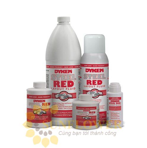 Dykem STEEL RED Layout Fluid 80496 - Chất đánh dấu bề mặt thép