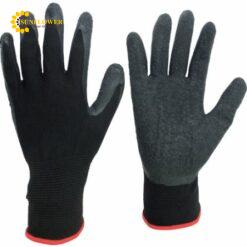 Găng tay làm việc bằng cao su (size S, màu đen) MIDORI ANZEN MHG100-S