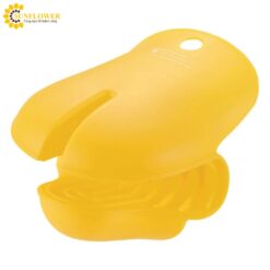 Găng tay nửa ngón silicon màu vàng (127 x 115mm) Sato Kinzoku Kogyo 1-2132-01