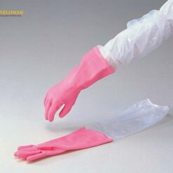 Găng tay VINYLOVE (Có bao tay, Loại dày, màu hồng, size M) SHOWA GLOVE 140-M