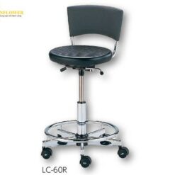Ghế cho nhà nghiên cứu (có lưng, có vòng để chân, 455 x 435 x 700 - 860mm) AS ONE 3-5331-04 LC-60R