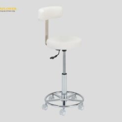 Ghế màu trắng có lưng dựa (φ400 × 690 to 880mm) AS ONE 3-1473-03 CTC-B