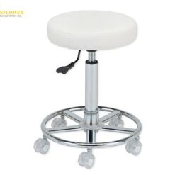 Ghế màu trắng không có lưng dựa (φ400 × 490 to 680mm) AS ONE 3-1472-03 CTC