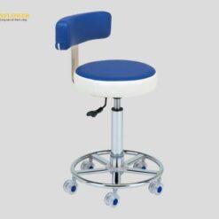 Ghế màu xanh lam có lưng dựa (φ400 × 690 to 880mm) AS ONE 3-1473-02 CTC-B