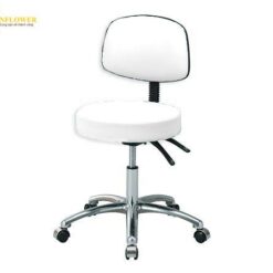 Ghế phòng thí nghiệm (kháng khuẩn, màu trắng, φ660 x 470 to 609mm) AS ONE 3-9791-03 ASSTB121