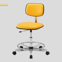 Ghế tiêu chuẩn (màu cam, có vòng gác chân, 430 x 430 x 460 - 615mm) AS ONE 2-665-04 LSN-OR