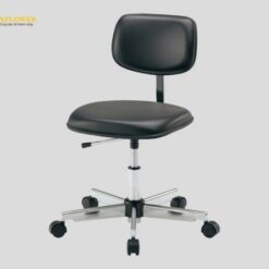 Ghế tiêu chuẩn (màu đen, không có vòng gác chân, 430 x 430 x 410 - 505mm) AS ONE 2-664-01 LSN-BK