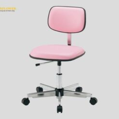 Ghế tiêu chuẩn (màu hồng, không có vòng gác chân, 430 x 430 x 410 - 505mm) AS ONE 2-664-02 LSN-P